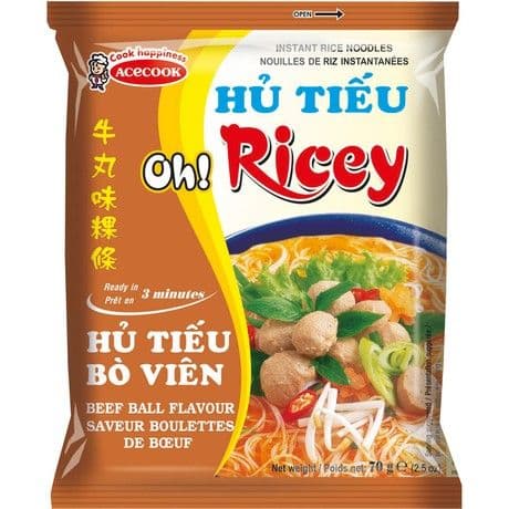 Instant goveji riževi rezanci, Acecook, 70 g