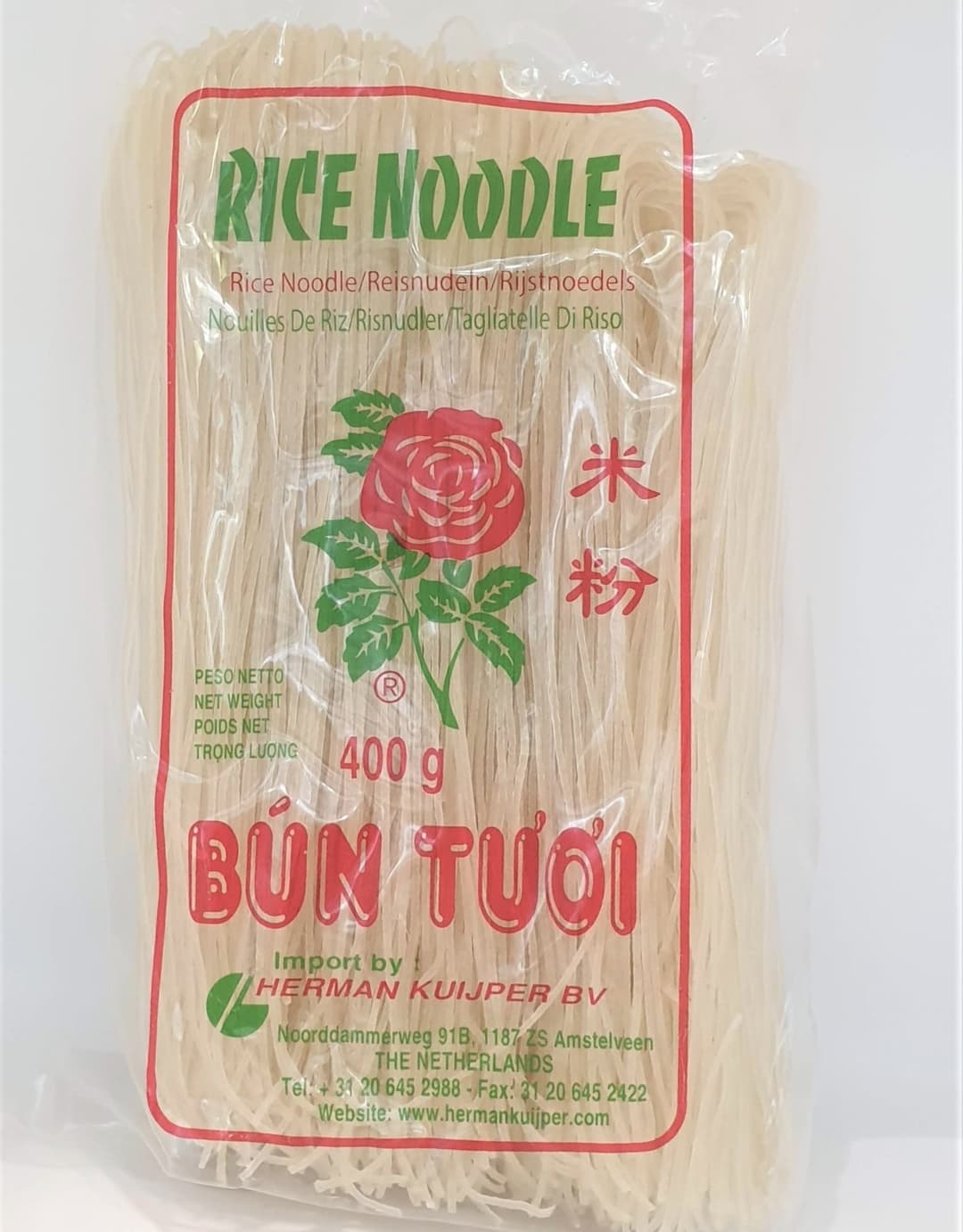 Riževi vermicelli rezanci, Hoa Hong, 400 g