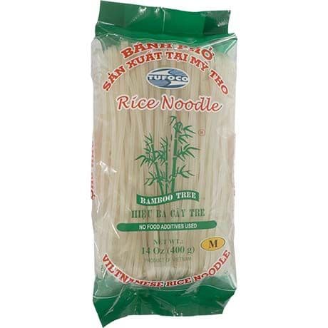 Riževi vietnamski rezanci Banh Pho 3 mm, Bamboo Tree, 400 g