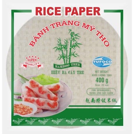 Rižev papir za poletne zavitke 22 cm, Bamboo Tree, 400 g