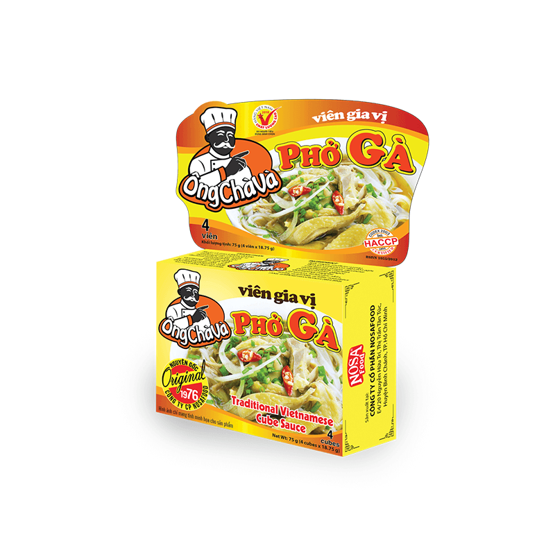 Kocka za piščančjo juho Pho Ga (12 x 4 kosi), Nosa, 900 g