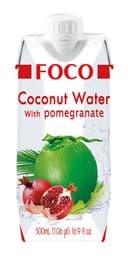 Product image for Kokosova voda z granatnim jabolkom, Foco, 500 ml