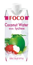 Product image for Kokosova voda z ličijem, FOCO, 500 ml
