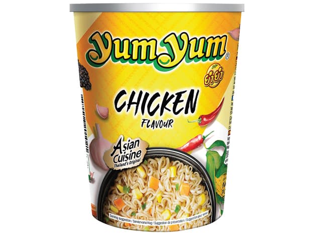 Instant rezanci piščanec v lončku, Yum Yum, 70 g