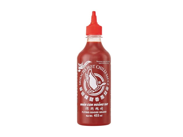 Sriracha čilijeva omaka (zelo pekoča), Flying goose, 455 ml