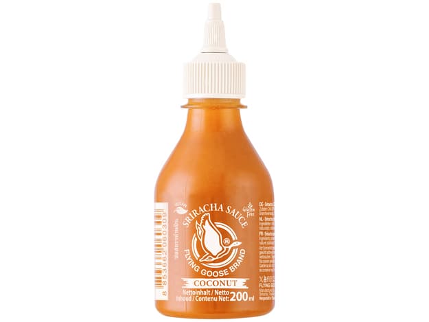 Sriracha čilijeva omaka s kokosovim mlekom, Flying Goose, 200 ml