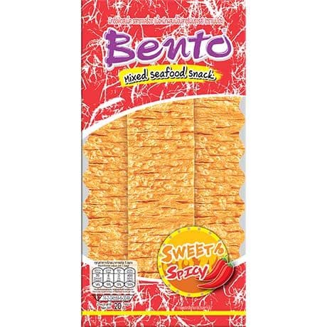 Prigrizki z okusom lignjev (sladko-pekoči), Bento, 20 g