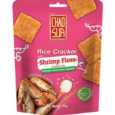 Riževi krekerji z okusom kozic, Chaosua, 50 g