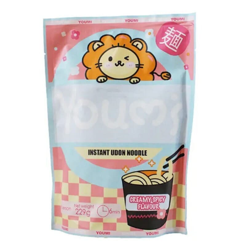 Instant udon rezanci kremni (pekoči), Youmi, 229 g
