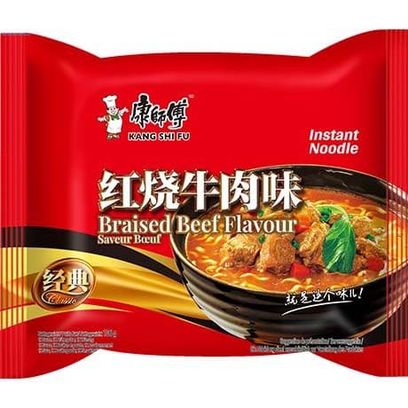 Instant rezanci z dušeno govedino, Kang Shi Fu, 106 g