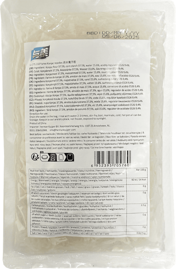 Shirataki konjac rezanci, Yumei, 400 g