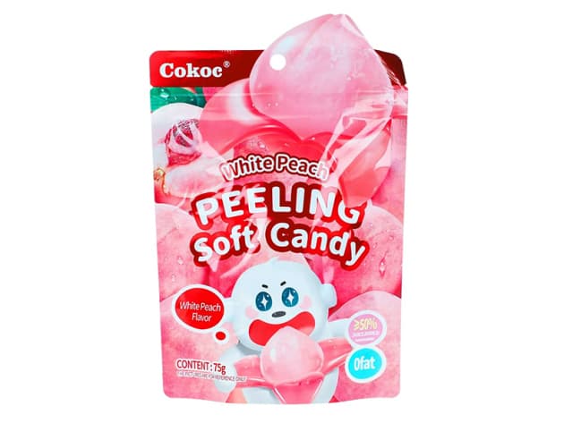 Peeling bonboni bela breskev, Cokoc, 75 g