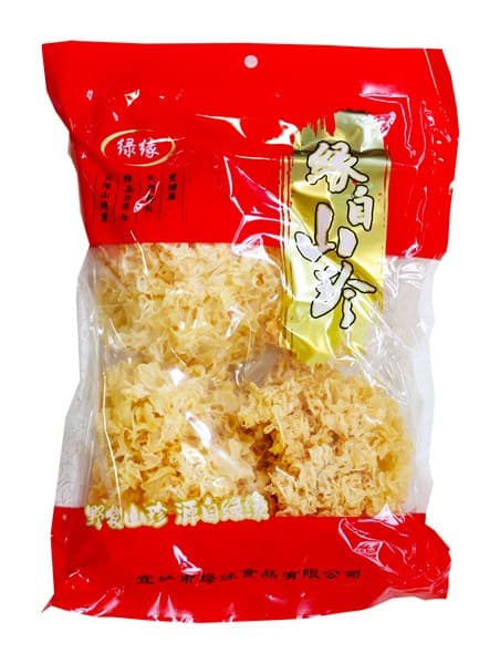 Product image for Bele gobe posušena (tremella fuciformis), LV Yuan, 100 g