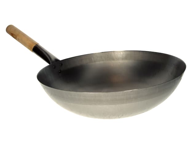 Vok z lesenim ročajem 33 cm