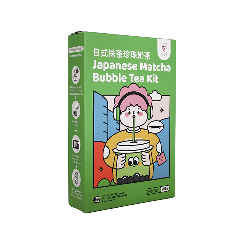 Komplet za pripravo boba čaja matcha, Tokimeki, 255 g