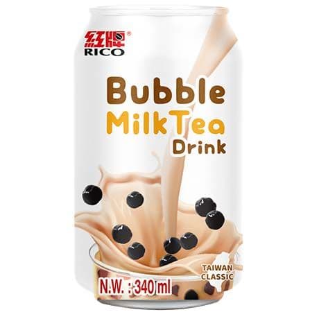 Boba mlečni čaj originalni okus, Rico, 340 ml