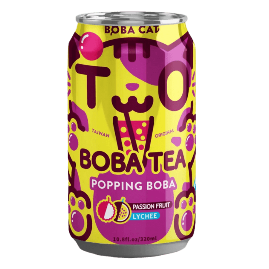 Boba čaj pasjonka in liči, Boba Cat, 320 ml