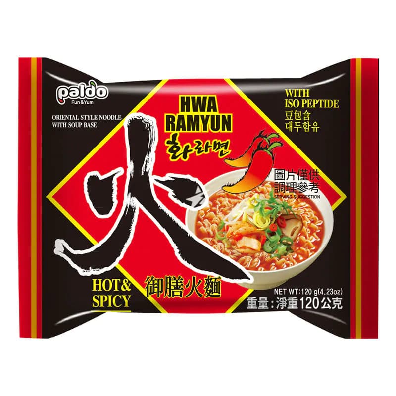 Korejski instant rezanci Hwa Ramyun pekoči, Paldo, 120 g