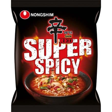 Instant rezanci Shin Ramyun Red Super Spicy, Nongshim, 120 g