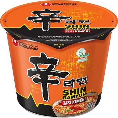 Instant rezanci Shin Kimchi (velik lonček), Nongshim, 112 g