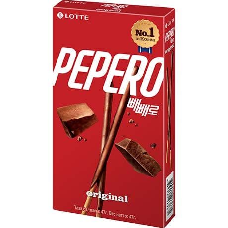 Biskvitna palčka čokolada, Pepero, 47 g