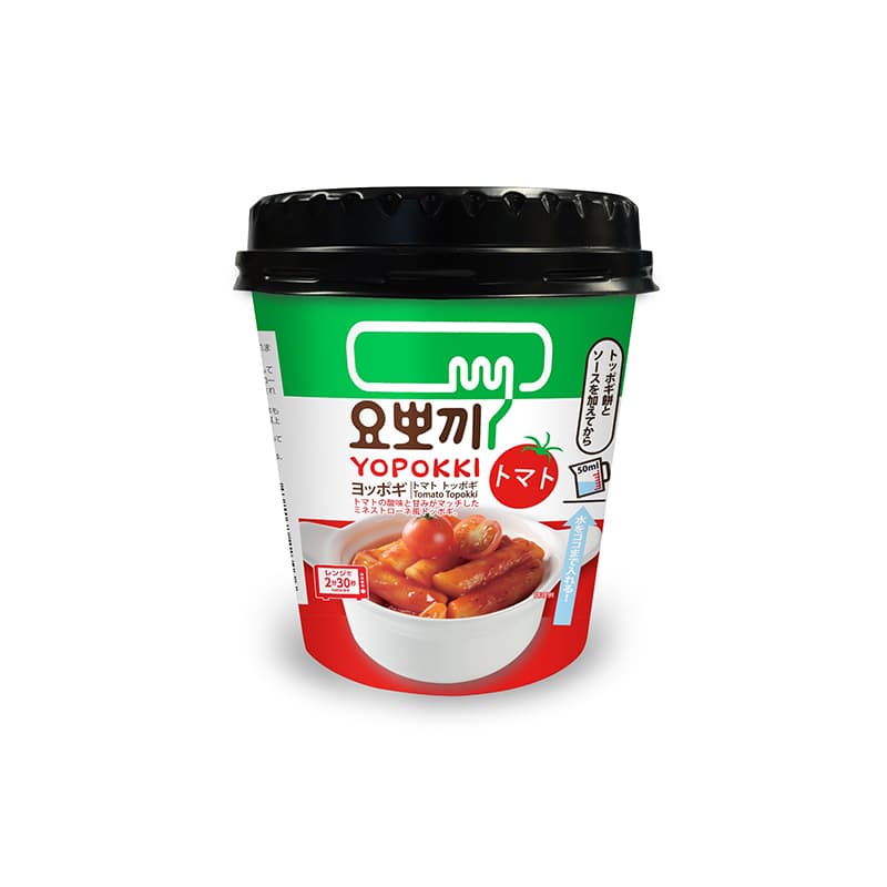 Korejski instant riževi svaljki Topokki paradižnik, Yopokki, 120 g