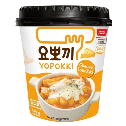 Korejski instant riževi svaljki Topokki sir, Yopokki, 120 g
