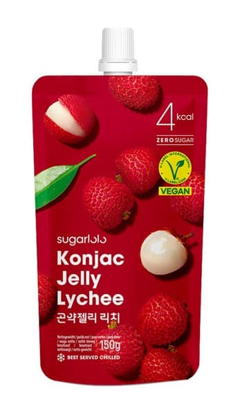 Konjac žele liči (nizkokalorični), Sugarlolo, 150 g