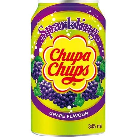 Kremna gazirana pijača grozdje, Chupa Chups, 345 ml