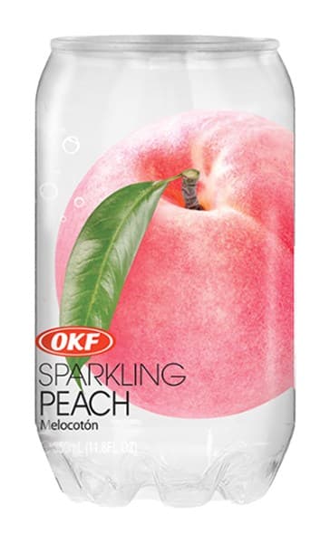 Gaziran napitek breskev, OKF, 350 ml