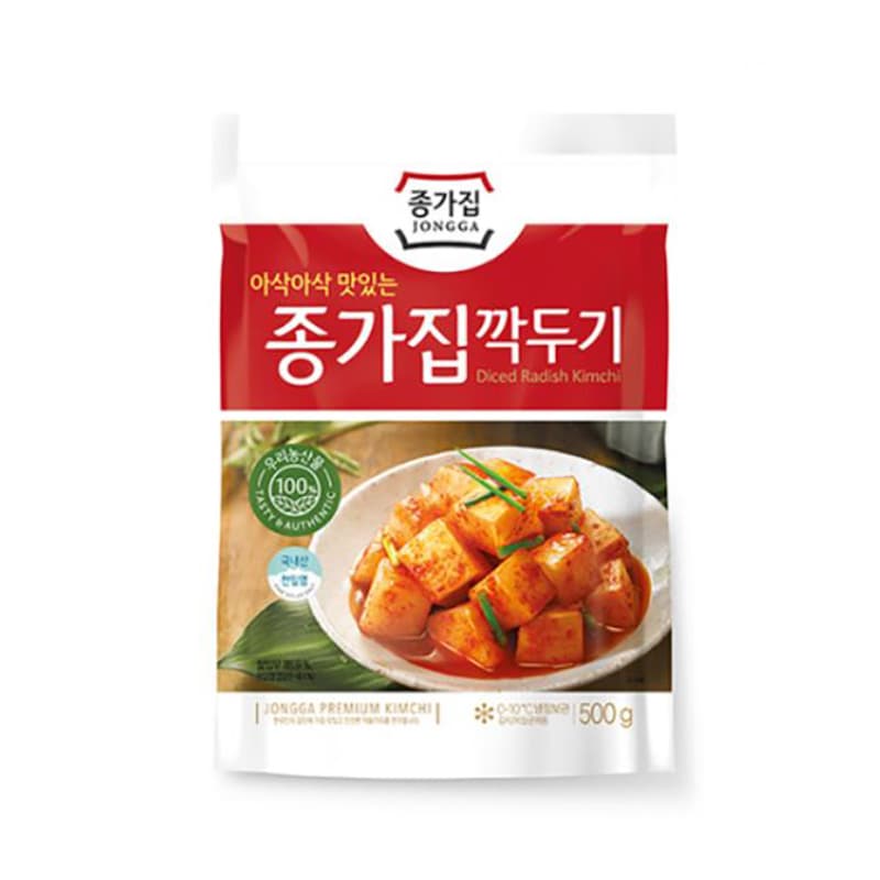 Kimči redkev v kockah (Kkakdugi), Jongga, 500 g