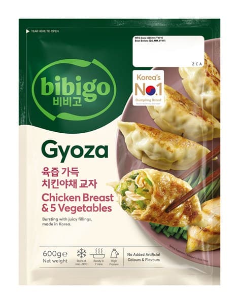 Gyoza s piščancem in zelenjavo, Bibigo, 600 g