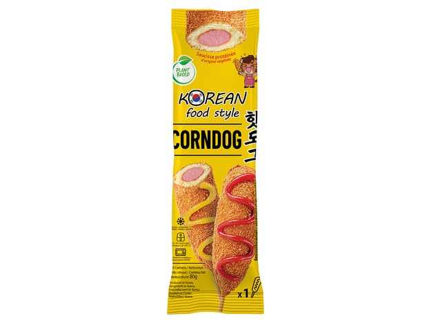 Corndog zelenjavna hrenovka v koruznem testu, KFS, 80 g