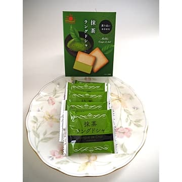 Masleni piškoti bela čokolada in matcha, Nikko Foods, 45 g