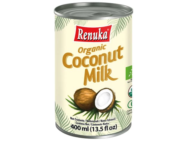 Bio kokosovo mleko v pločevinki, Renuka, 400 ml
