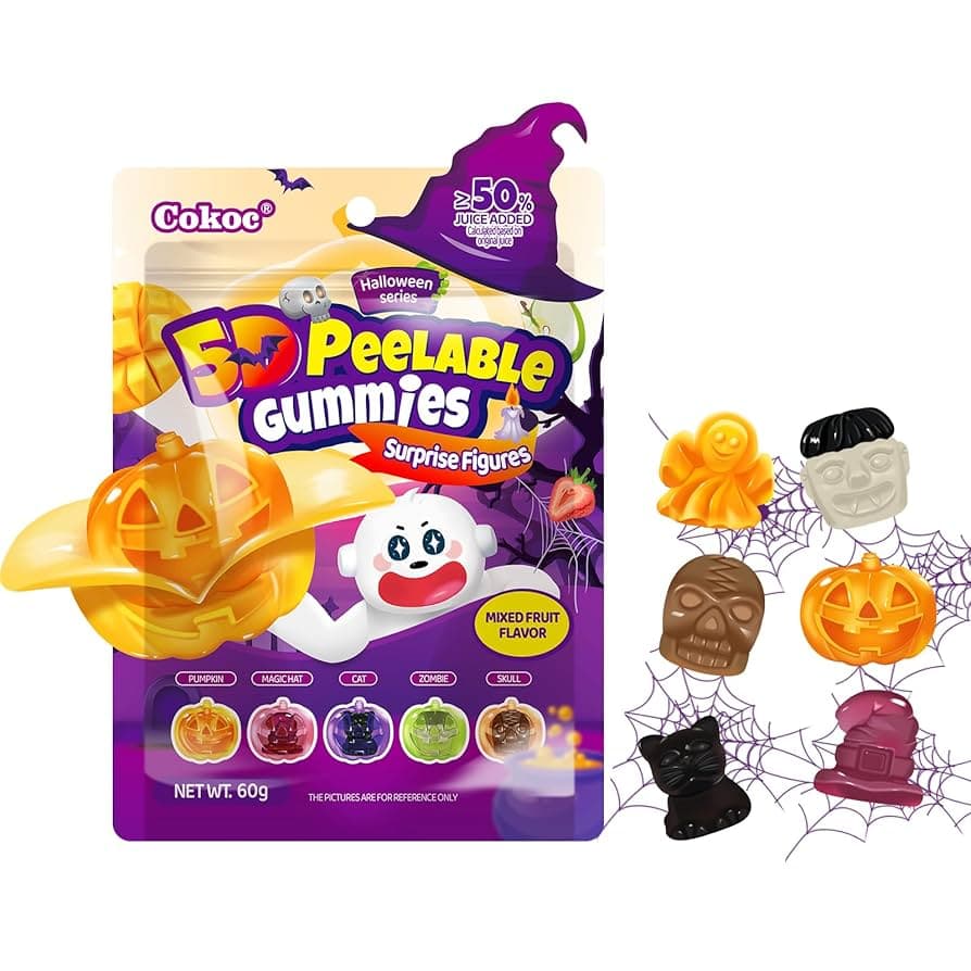 Peeling bonboni sadni Halloween, Cokoc, 75 g