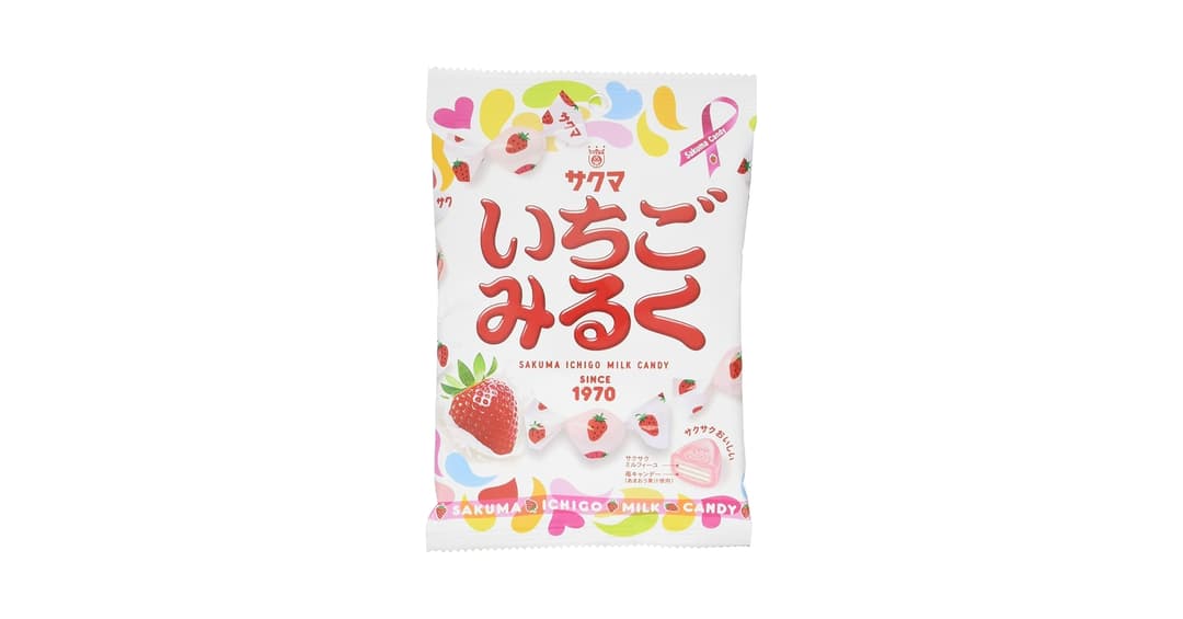 Mlečni bonboni jagoda, Sakuma, 83 g