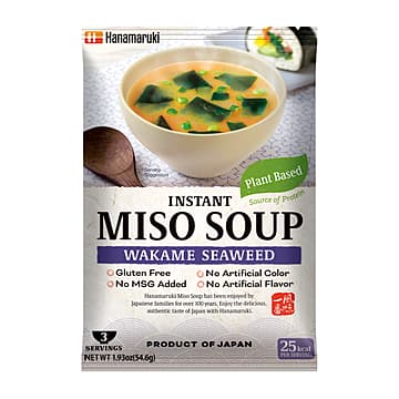 Instant juha miso z algami (3 porcije), Hanamaruki, 54,9 g