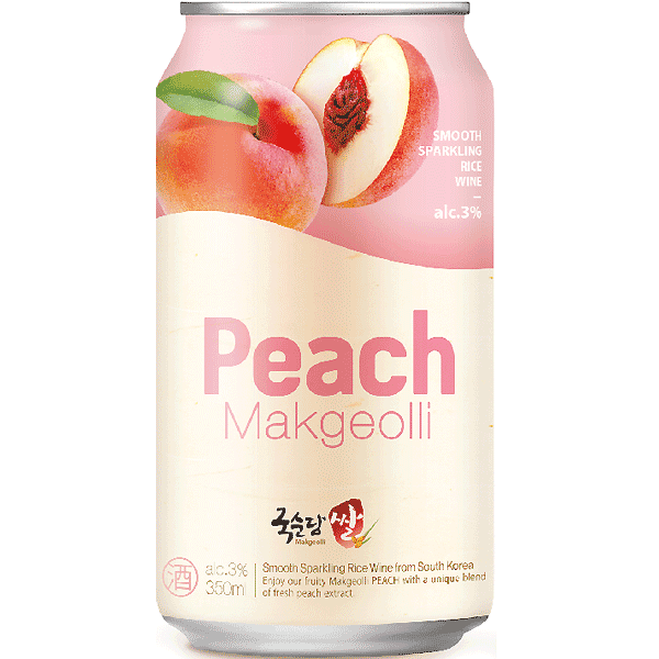 Riževo vino Makgeolli breskev, Kooksoondang, 350 ml