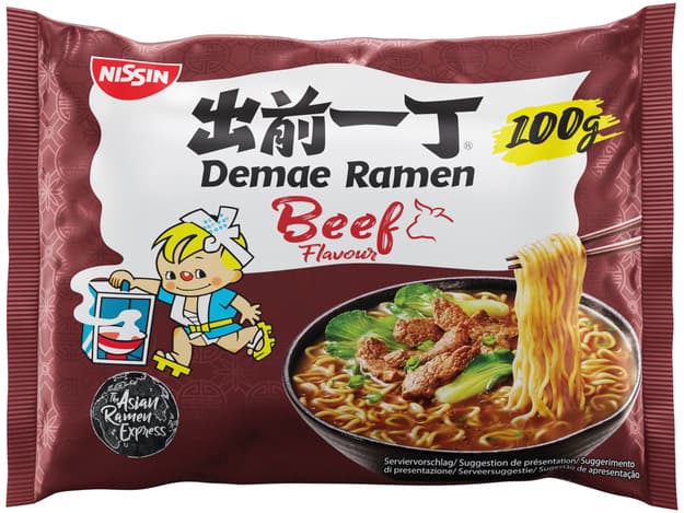 Instant rezanci Demae Ramen govedina, Nissin, 100 g