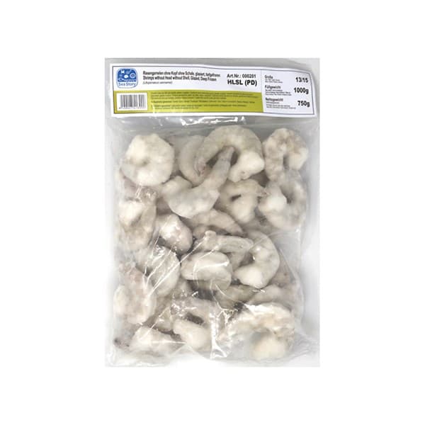 Belonoge kozice olupljene očiščene 16/20, Sea story, 750 g